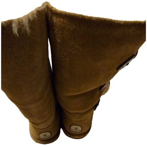 BearPaw Boot Lauren Suede‎ Upper Sheepskin/Wool Blend Lining size 7 - Picture 5 of 11